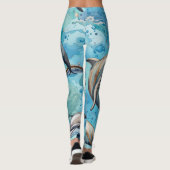 Dolfijnen zwemmen in het zee leggings (Achterkant)