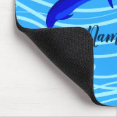 Dolfijnen zwemmen personaliseren Jouw naam toevoeg Muismat (Hoek)