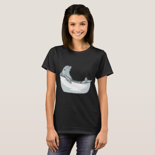 Dolfijnenbad T-shirt (Voorkant volledig)