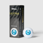 dolfijnenblauwe fantasie golfballen (Verpakking)