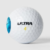 dolfijnenblauwe fantasie golfballen (Logo)
