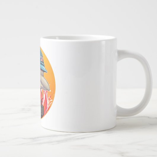 dolfijnenbrandweerman grote koffiekop (Rechts)