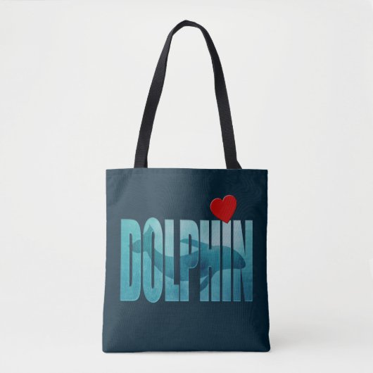 dolfijnencanvas tas (Voorkant)
