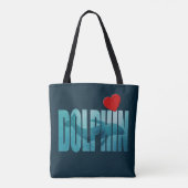 dolfijnencanvas tas (Achterkant)