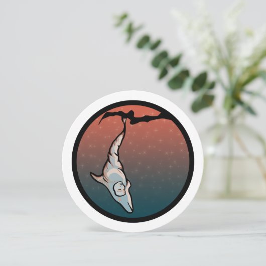 dolfijnencocoon kaart (Staand voorkant)