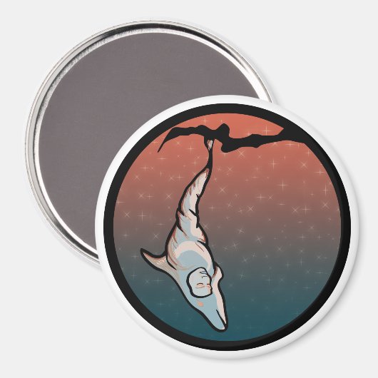 dolfijnencocoon magneet (Voorkant / Achterkant)