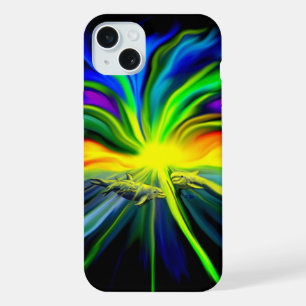 Dolfijnenfamilie in het zonlicht iPhone 15 plus case