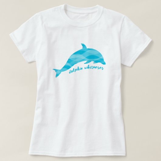 Dolfijnenfluisteraar Blue Waves T-shirt (Design voorkant)