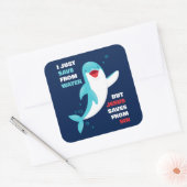 Dolfijnengeloof Kinder Jezus redt van zonde Christ Vierkante Sticker (Envelop)