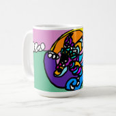 Dolfijnengolf koffiemok (Voorkant links)