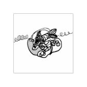 Dolfijnengolf rubberstempel (Afrduk)