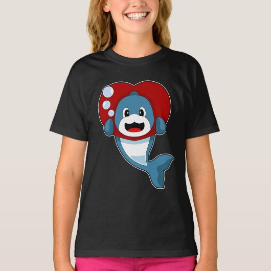 Dolfijnenhart T-shirt (Voorkant)