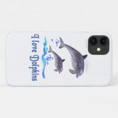 Dolfijnenliefde Case-Mate iPhone Case (Achterkant (horizontaal))
