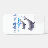 Dolfijnenliefde Case-Mate iPhone Case (Achterkant (horizontaal))
