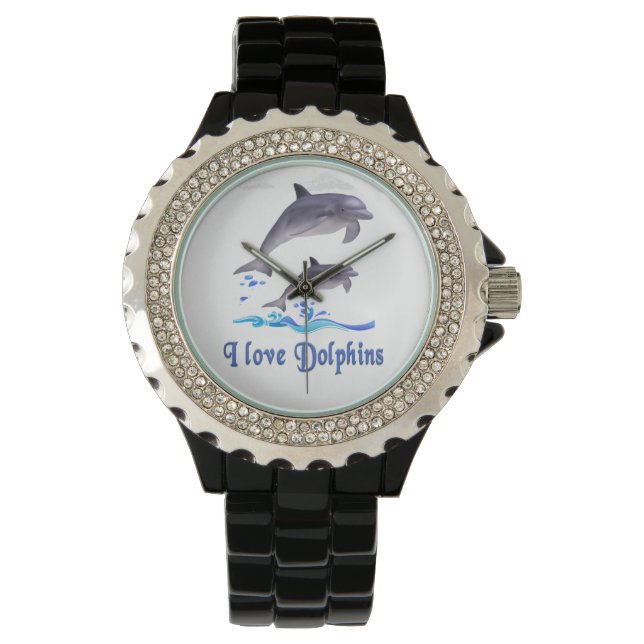Dolfijnenliefde Horloge (Voorkant)