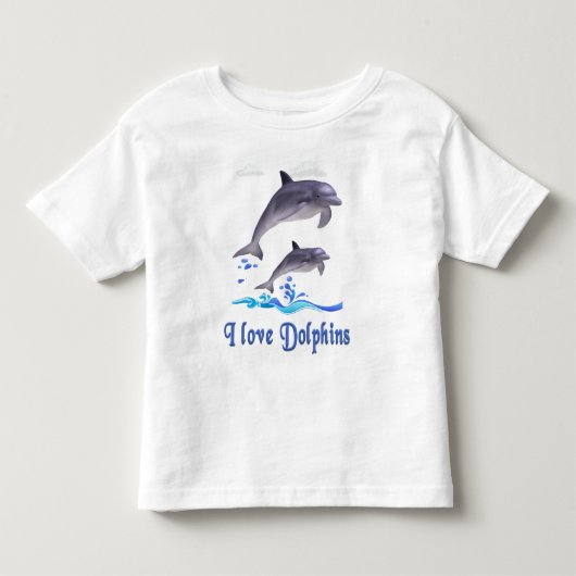 Dolfijnenliefde Kinder Shirts (Voorkant)