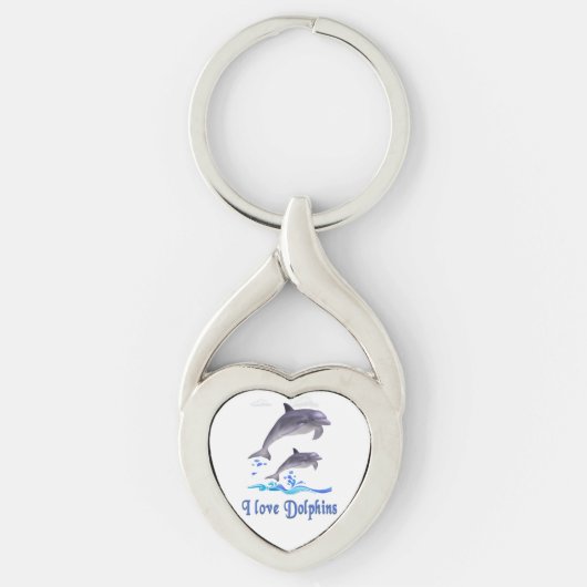 Dolfijnenliefde Sleutelhanger (Voorkant)