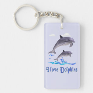 Dolfijnenliefde Sleutelhanger