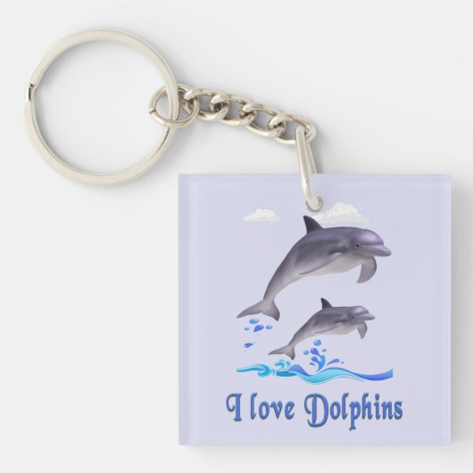 Dolfijnenliefde Sleutelhanger (voorkant)