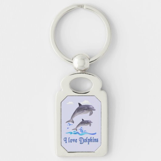 Dolfijnenliefde Sleutelhanger (Voorkant)
