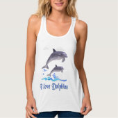 Dolfijnenliefde Tanktop (Voorkant)