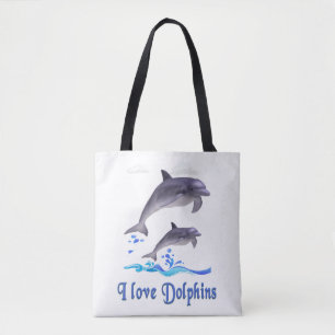 Dolfijnenliefde Tote Bag
