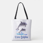 Dolfijnenliefde Tote Bag (Achterkant)