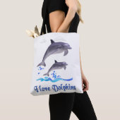 Dolfijnenliefde Tote Bag (Dichtbij)