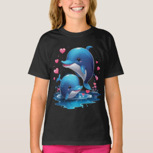 Dolfijnenliefde - Uniek Valentijnsdag ontwerp T-shirt