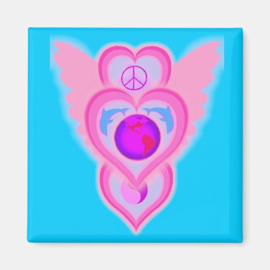 dolfijnenoflovevandaag magneet (Voorkant)