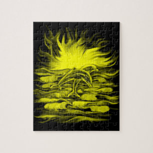 Dolfijnenpaar in de zon legpuzzel