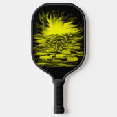 Dolfijnenpaar in de zon pickleball paddle (Voorkant)