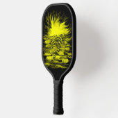 Dolfijnenpaar in de zon pickleball paddle (Links)