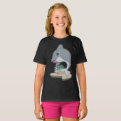 Dolfijnenschilder Penseel Schilderen T-shirt (Voorkant volledig)