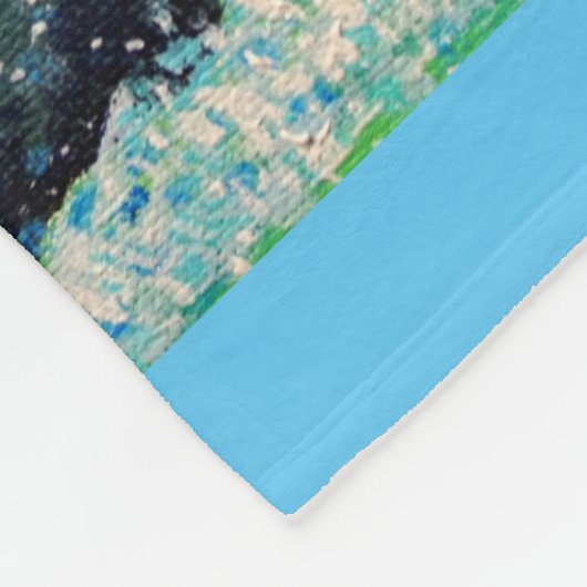 Dolfijnenschilderen Fleece Deken (Hoek)