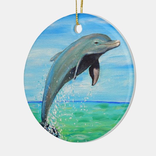 Dolfijnenschilderen Keramisch Ornament (Links)