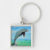 Dolfijnenschilderen Sleutelhanger (Voorkant)