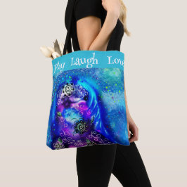 Dolfijnenspel Lach Liefde Grillige Schilderkunst Tote Bag