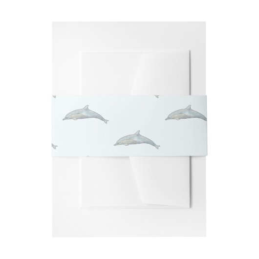 Dolfijnenstrand Uitnodigingen Wikkel (Voorkant Voorbeeld)