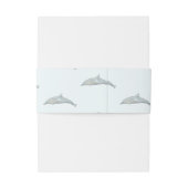 Dolfijnenstrand Uitnodigingen Wikkel (Achterkant Voorbeeld)