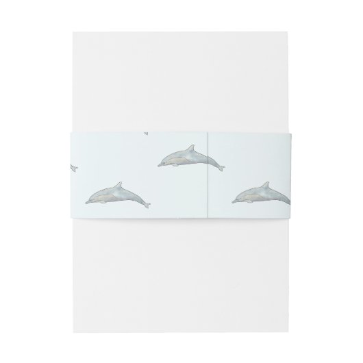 Dolfijnenstrand Uitnodigingen Wikkel (Achterkant Voorbeeld)