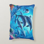 dolfijnentuin accent kussen (Achterkant (Verticaal))