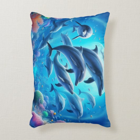 dolfijnentuin accent kussen (Voorkant(Verticaal))
