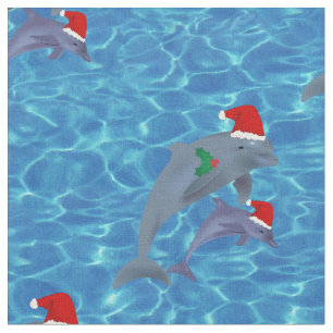 dolfijnenweefsel van santa claus stof