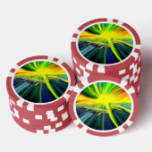 Dolfijnfamilie in de zon poker chips (Opstapeling)