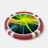 Dolfijnfamilie in de zon poker chips (Enkel)