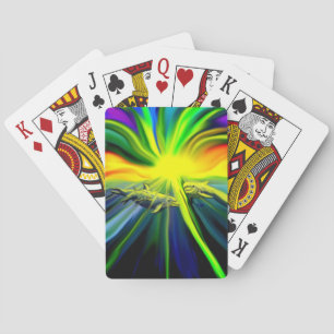 Dolfijnfamilie in de zon pokerkaarten
