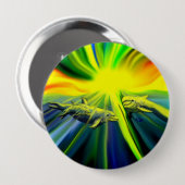 Dolfijnfamilie in de zon ronde button 4,0 cm (Voorkant /achterkant)