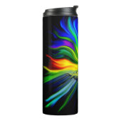 Dolfijnfamilie in de zon thermosbeker (Gedraaid links)