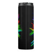 Dolfijnfamilie in de zon thermosbeker (Achterkant)